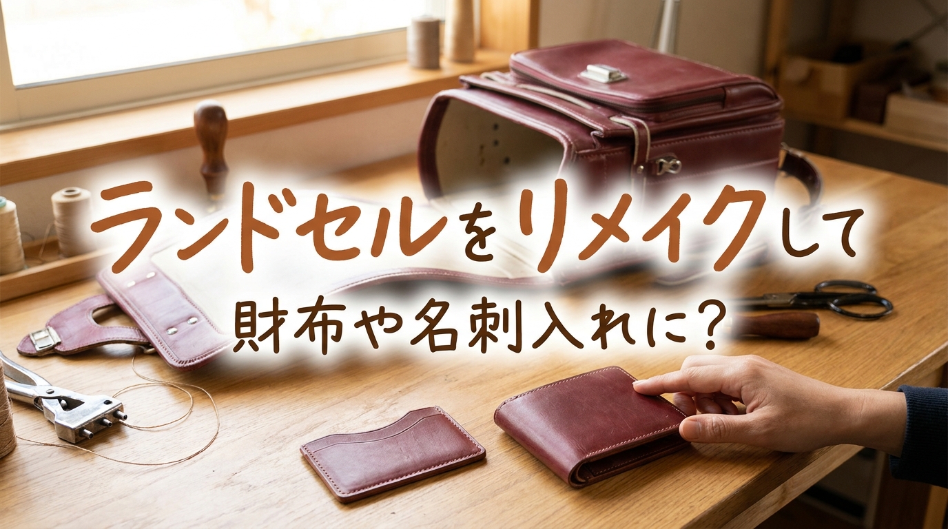 ランドセルをリメイクして財布や名刺入れに？