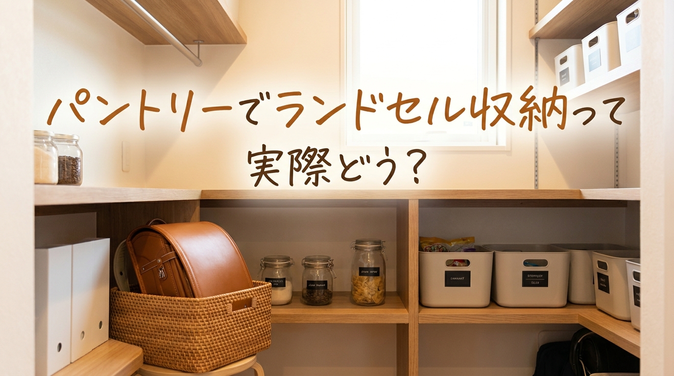 パントリーでランドセル収納って実際どう?
