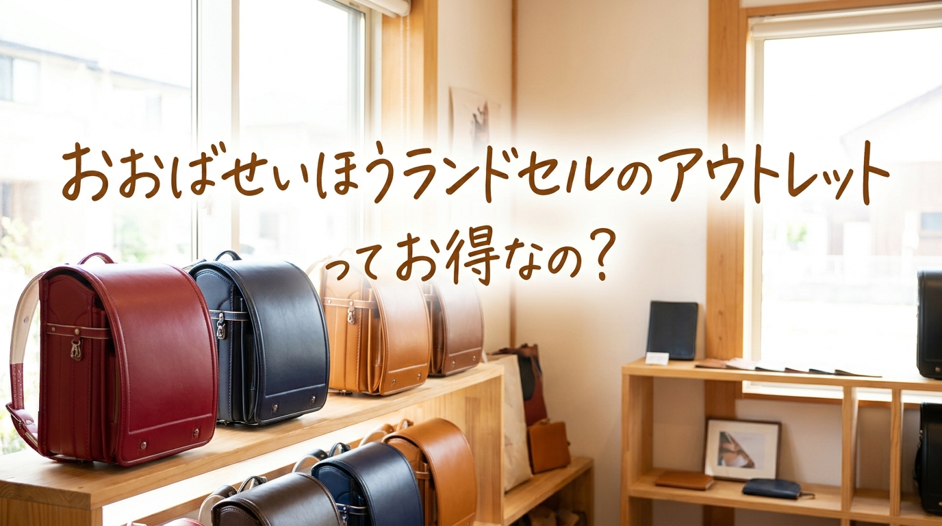 おおばせいほうランドセルのアウトレットってお得なの?