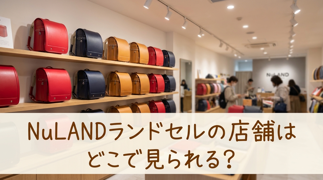 NuLANDランドセルの店舗はどこで見られる?