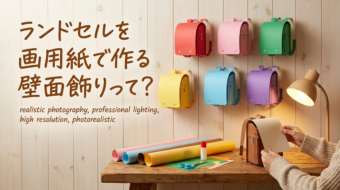 ランドセルを画用紙で作る壁面飾りって?