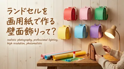 ランドセルを画用紙で作る壁面飾りって？