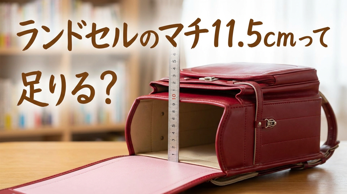 ランドセルのマチ11.5cmって足りる?