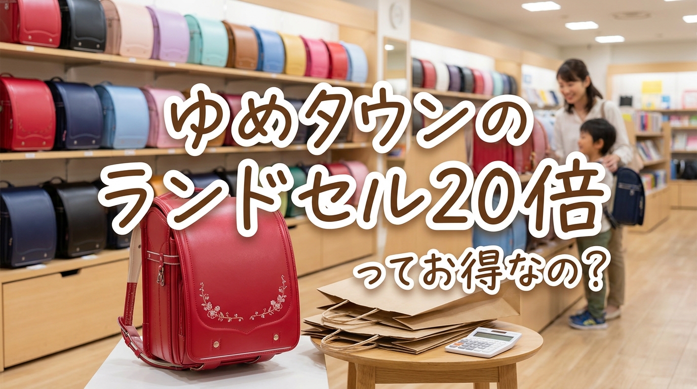 ゆめタウンのランドセル20倍ってお得なの？