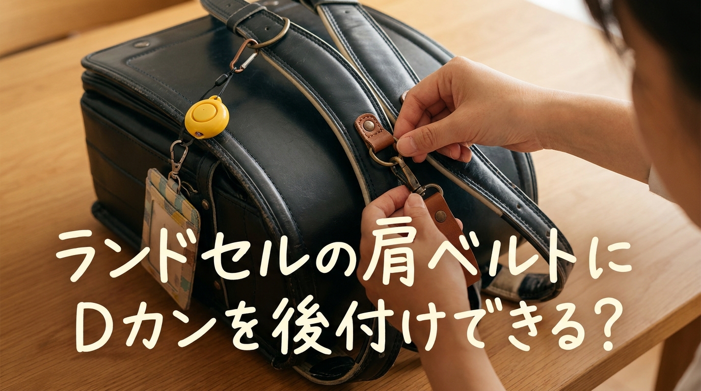 ランドセルの肩ベルトにDカンを後付けできる?