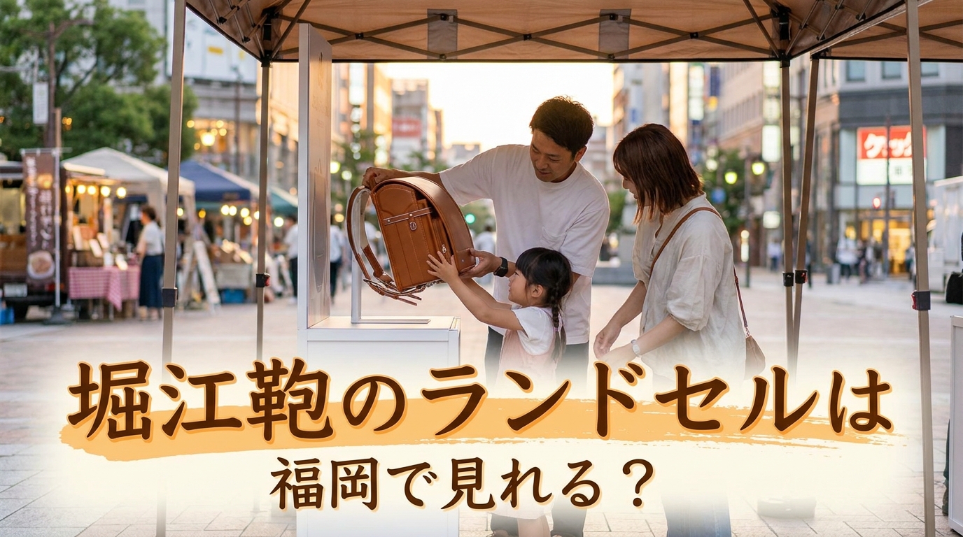 堀江鞄のランドセルは福岡で見れる?