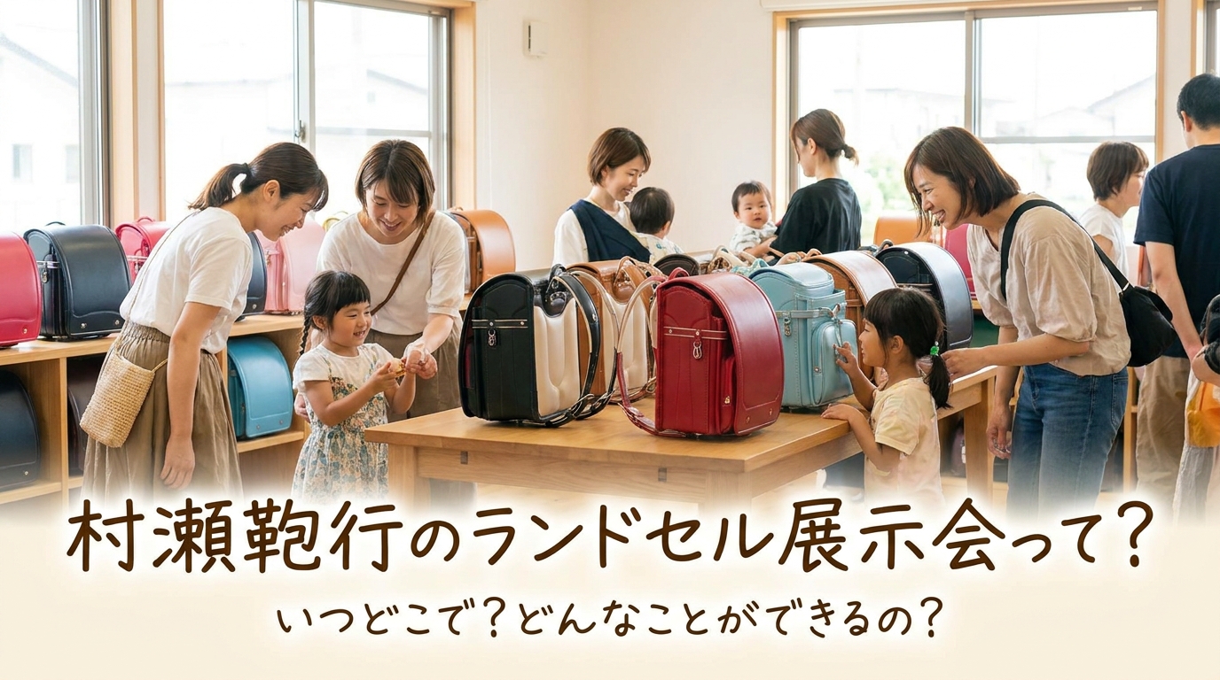 村瀬鞄行のランドセル展示会って?