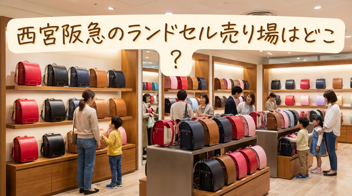 西宮阪急のランドセル売り場はどこ?