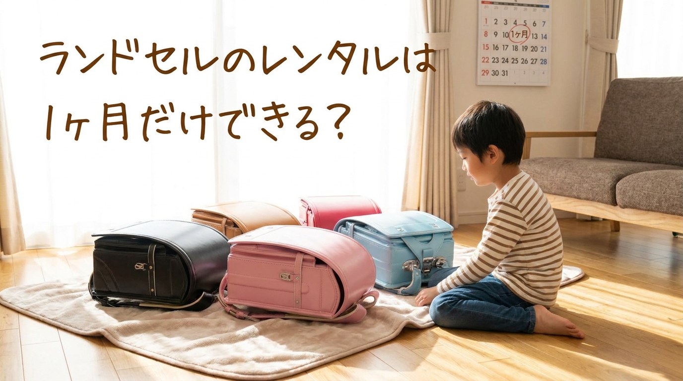 ランドセルのレンタルは1ヶ月だけできる?