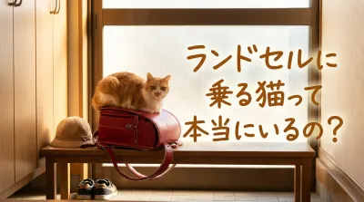 ランドセルに乗る猫って本当にいるの？