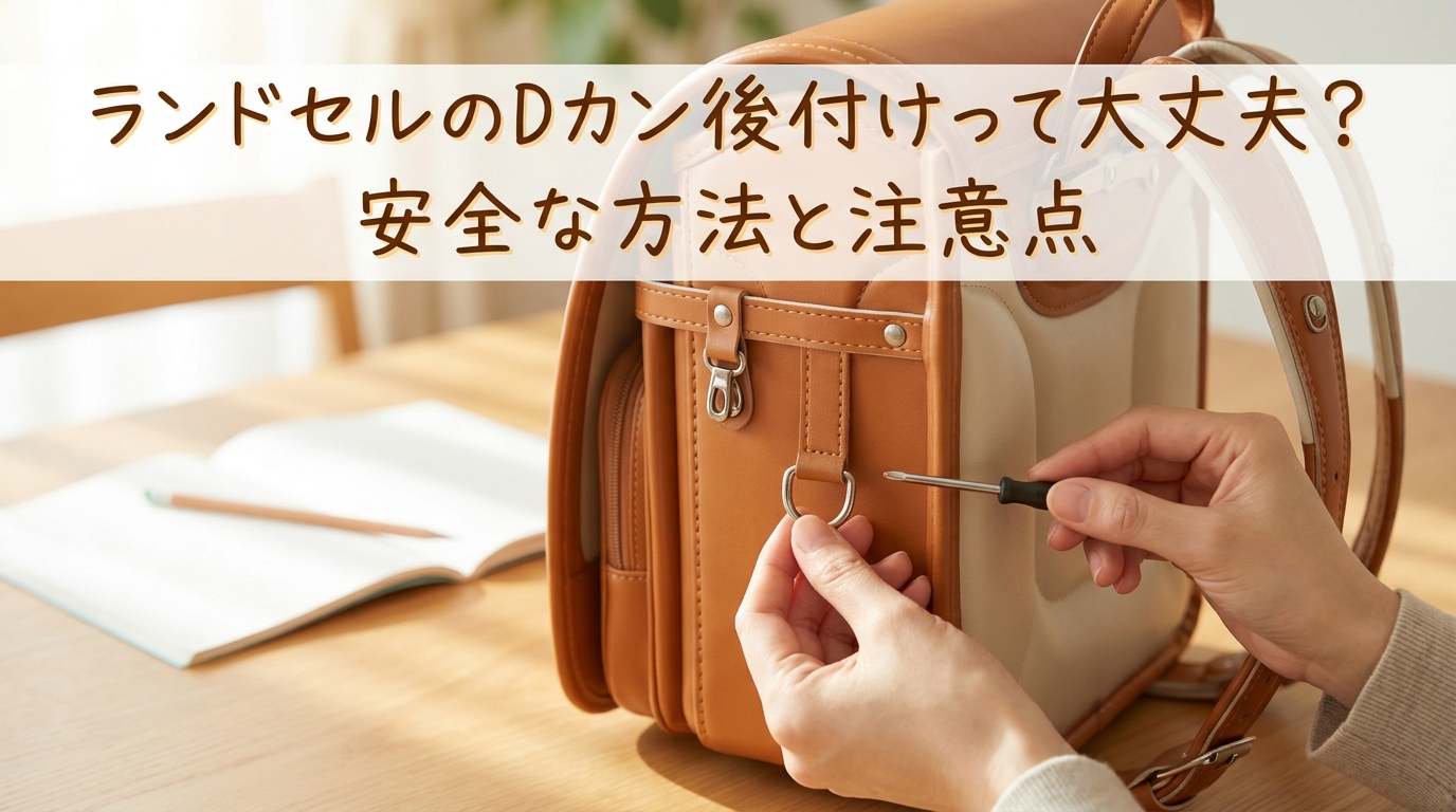 ランドセルのDカン後付けって大丈夫?