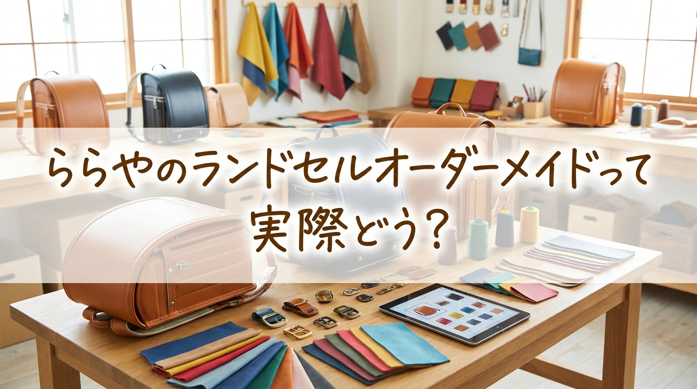ららやのランドセルオーダーメイドって実際どう?