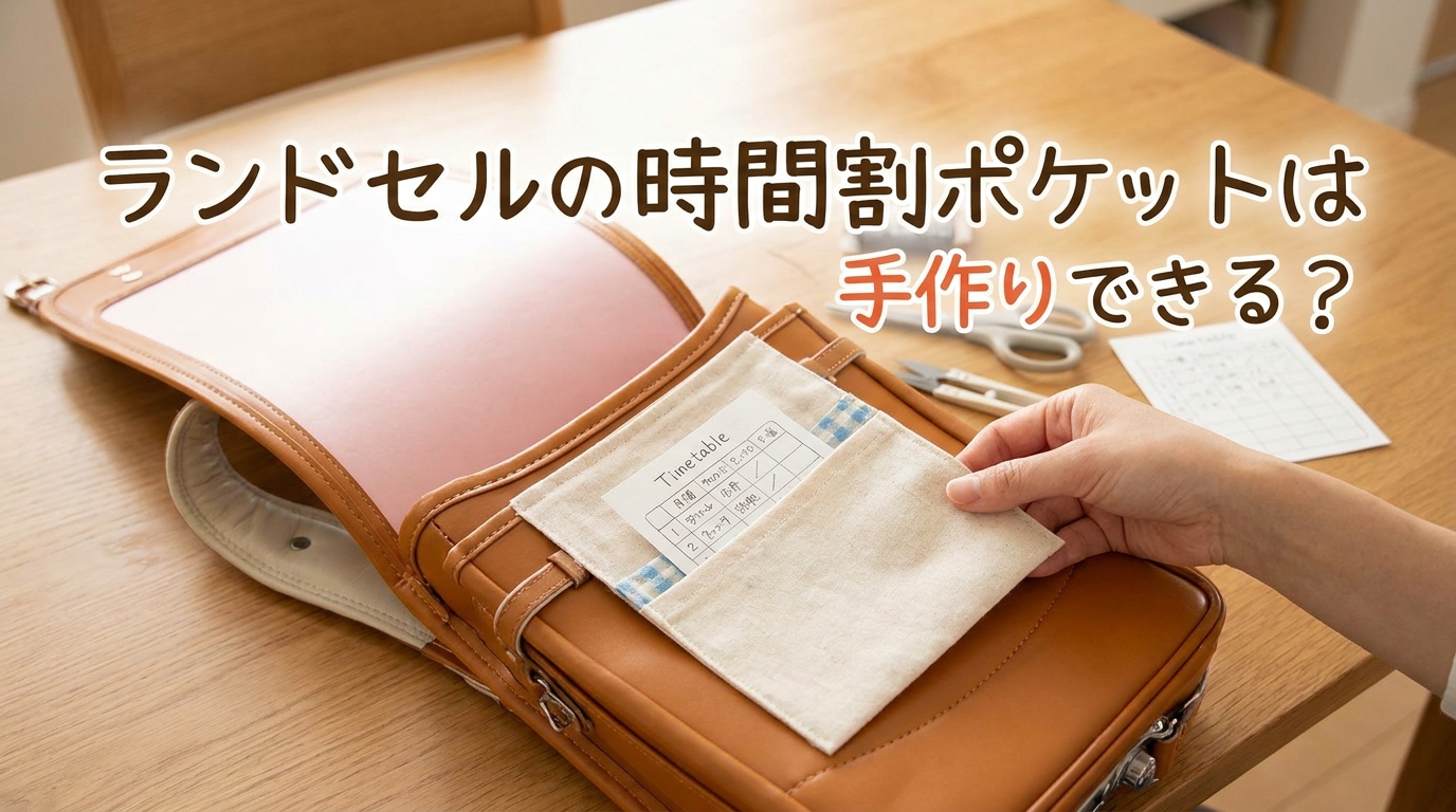 ランドセルの時間割ポケットは手作りできる?
