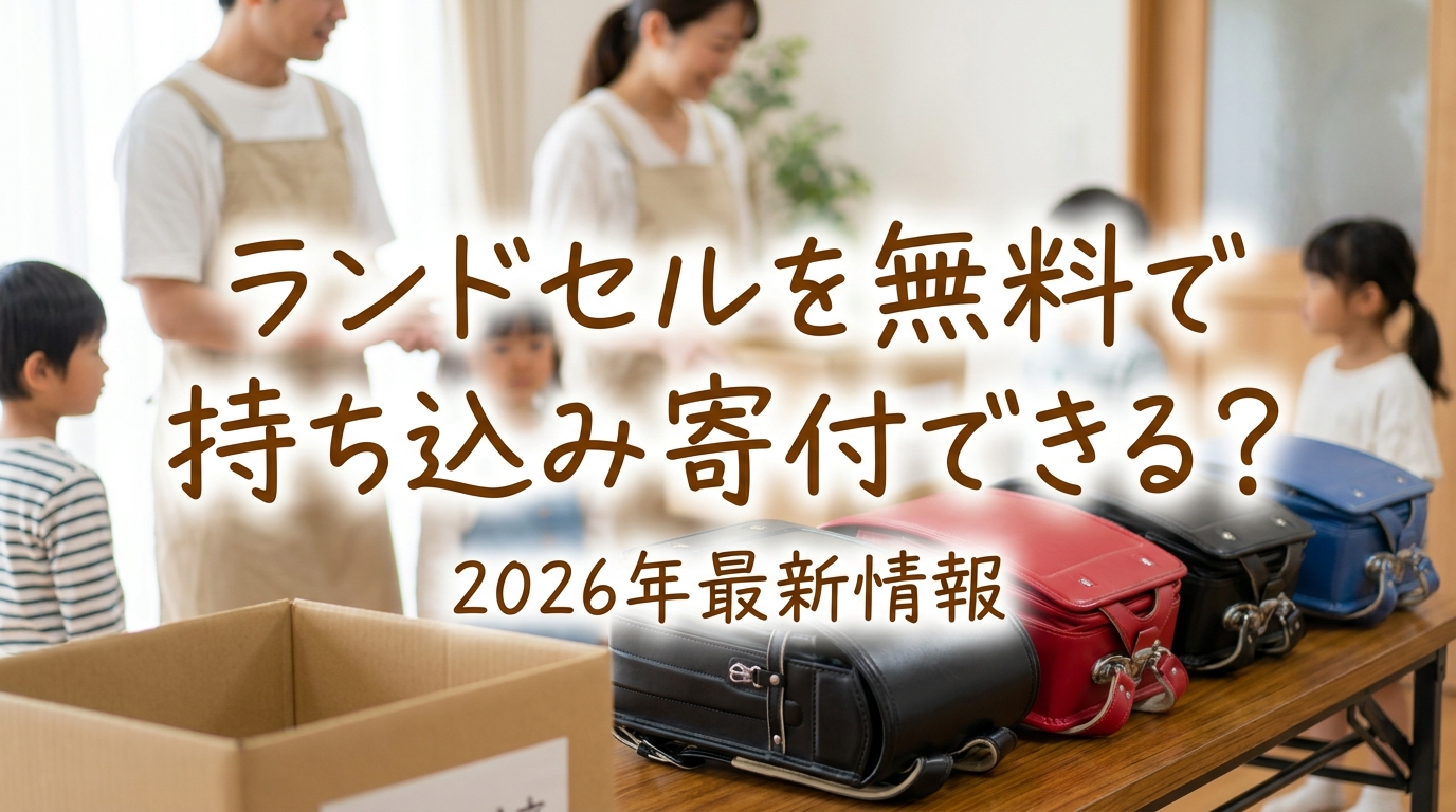 ランドセルを無料で持ち込み寄付できる?2026年最新情報