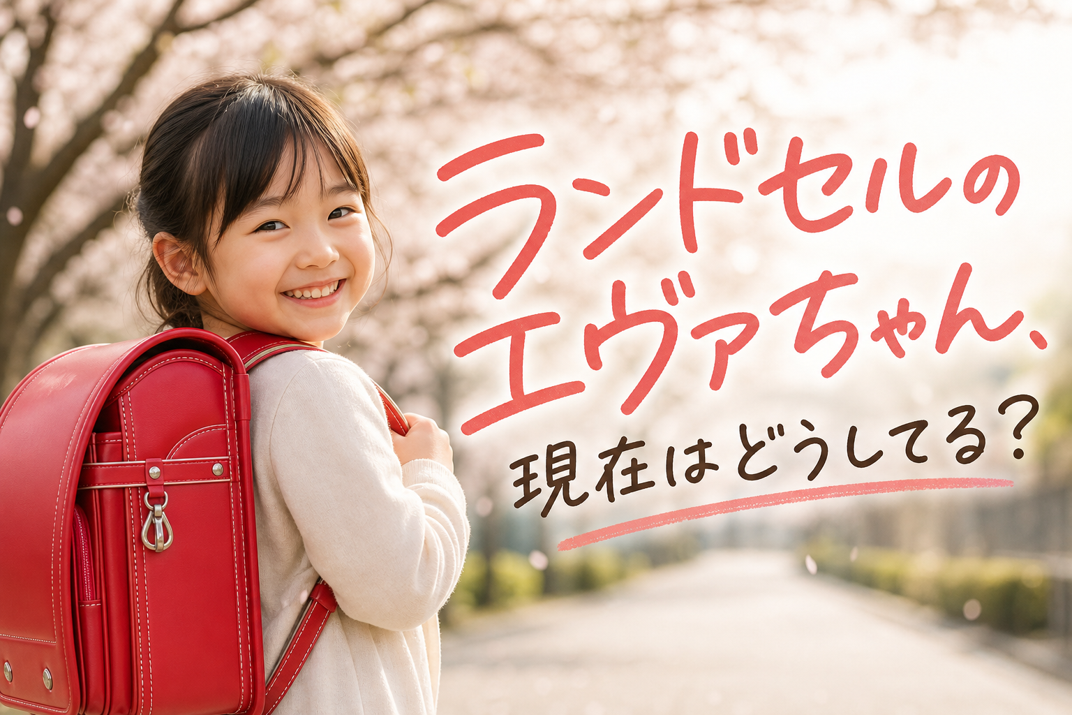 ランドセルのエヴァちゃん、現在はどうしてる？