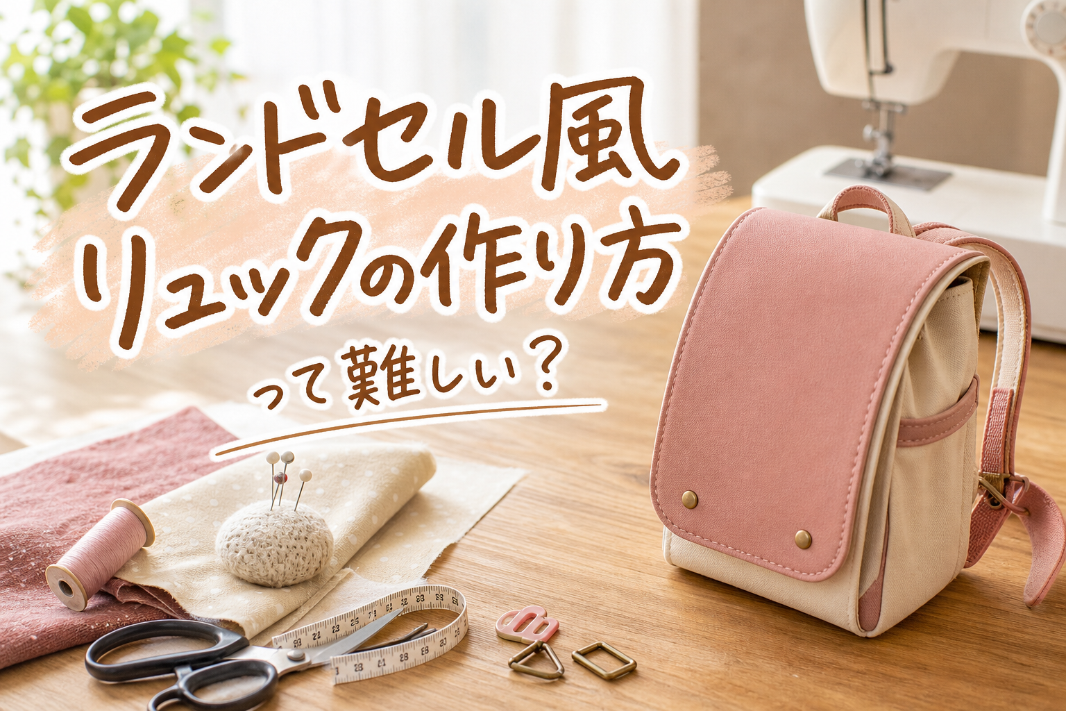 ランドセル風リュックの作り方って難しい?