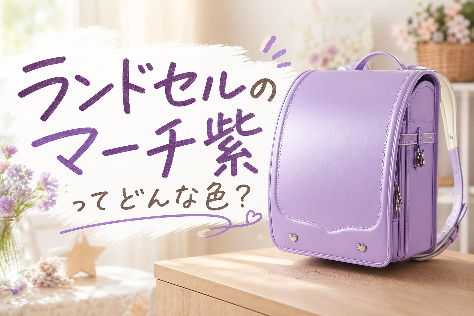 ランドセルのマーチ紫ってどんな色?