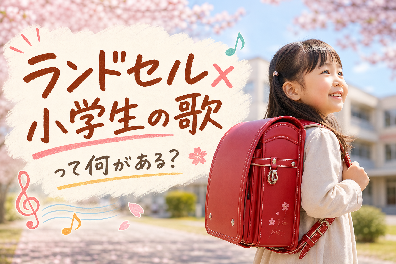 ランドセル×小学生の歌って何がある?