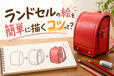 ランドセルの絵を簡単に描くコツって？