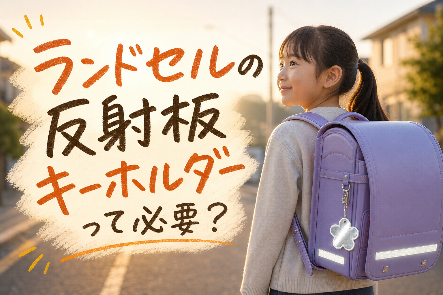 ランドセルの反射板キーホルダーって必要?