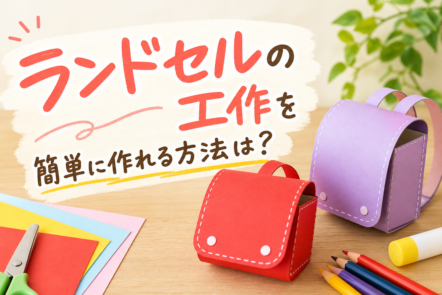 ランドセルの工作を簡単に作れる方法は?