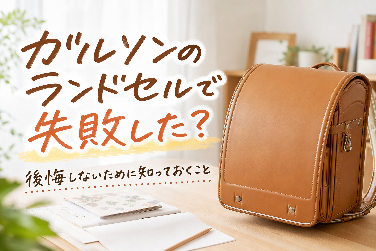 ガルソンのランドセルで失敗した?後悔しないために知っておくこと