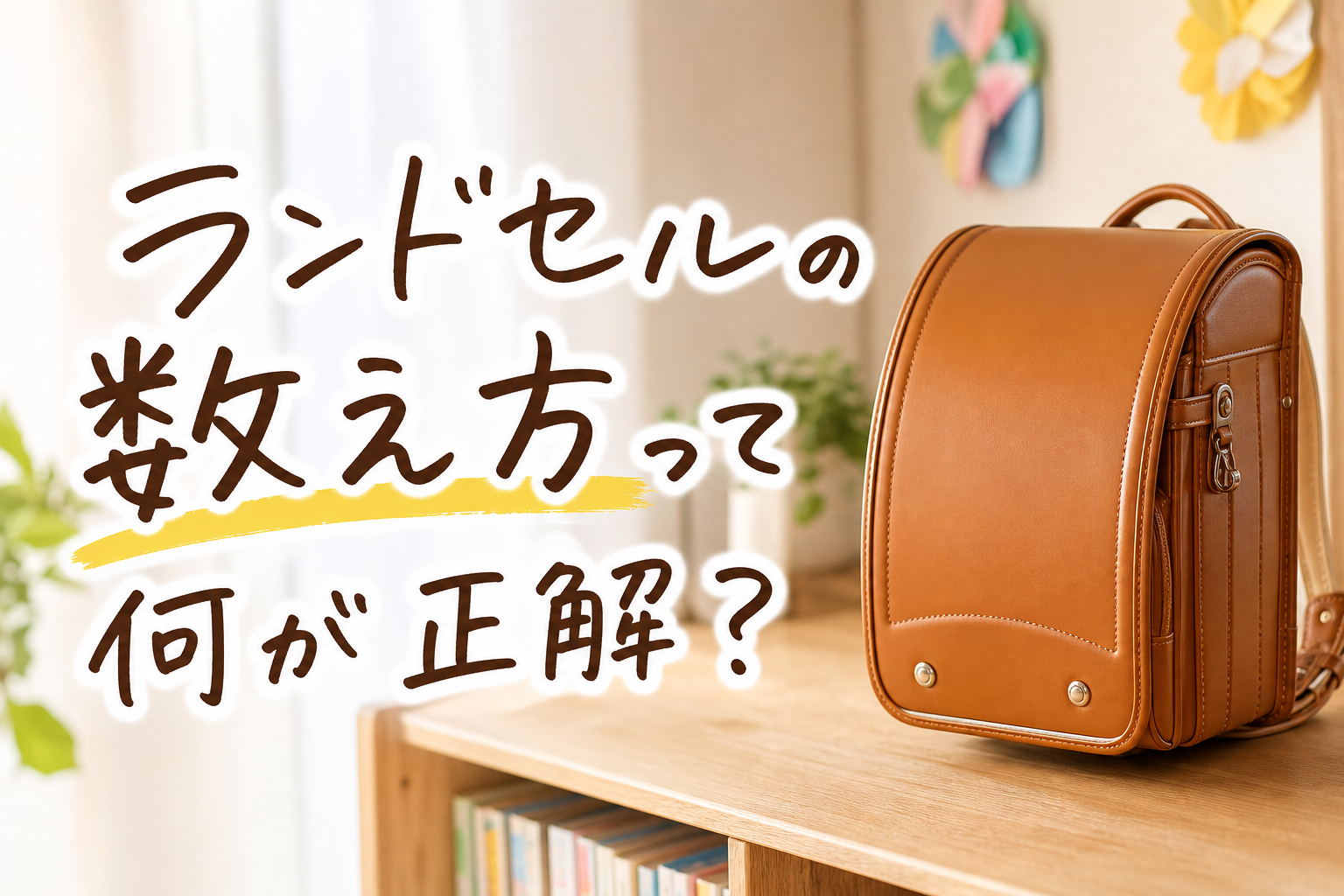 ランドセルの数え方って何が正解?