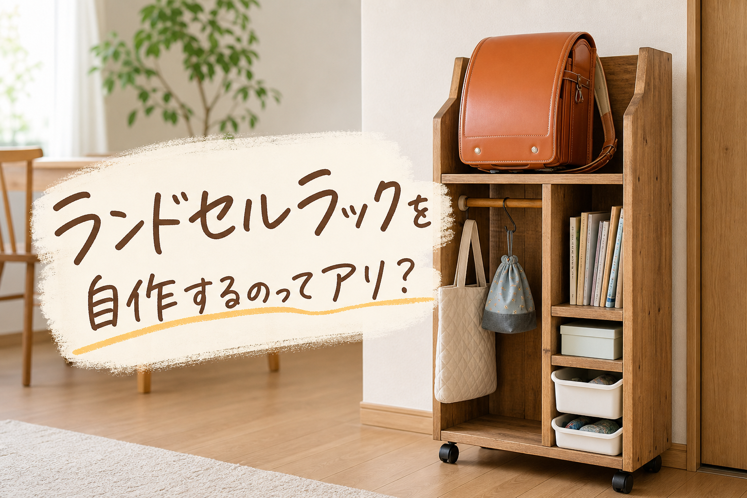 ランドセルラックを自作するのってアリ?
