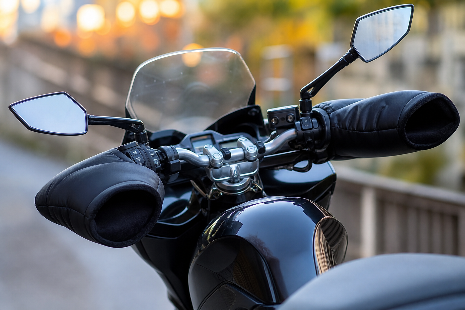 バイクのハンドルカバーは100均で買える?