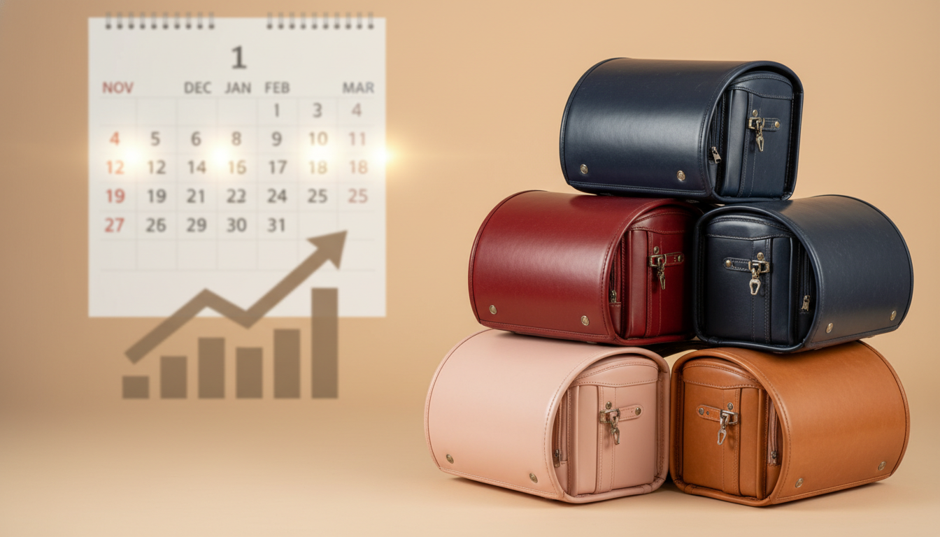 メルカリでランドセルが売れる時期は11月〜3月がピーク