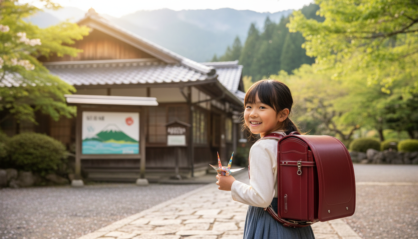 下呂市では新一年生にランドセルを無償配布しています