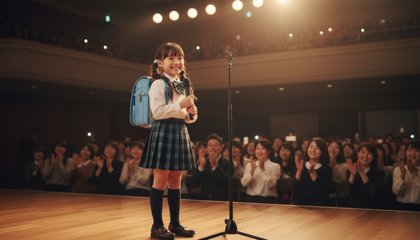 水色ランドセルがトレードマークの半田なないちゃん