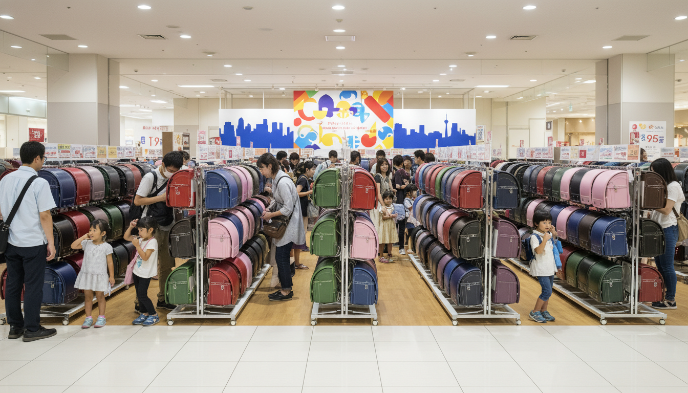 福岡県内でランドセル展示会を開催するイオン店舗