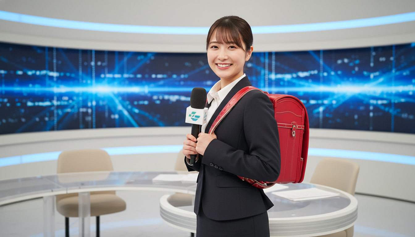 話題になった女子アナのランドセル姿
