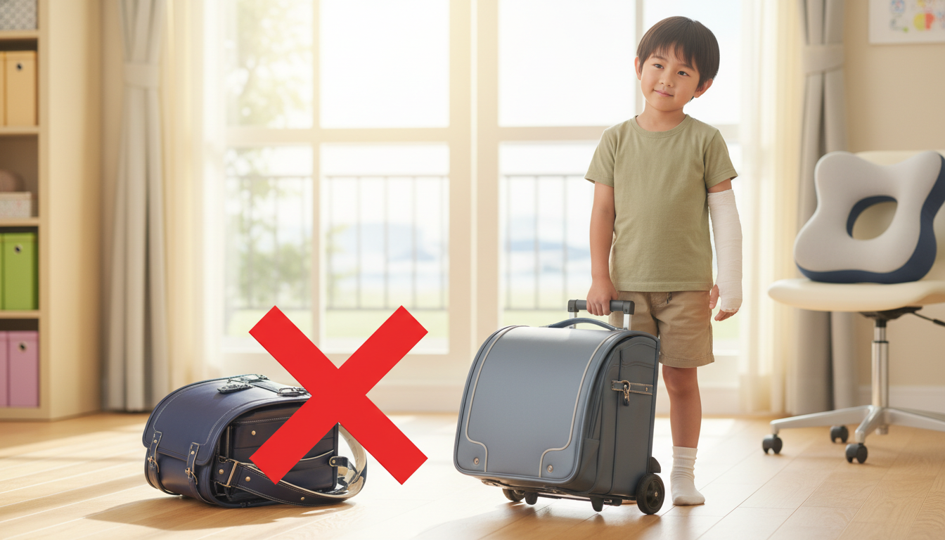 なぜ骨折中にランドセルは使いにくいの？