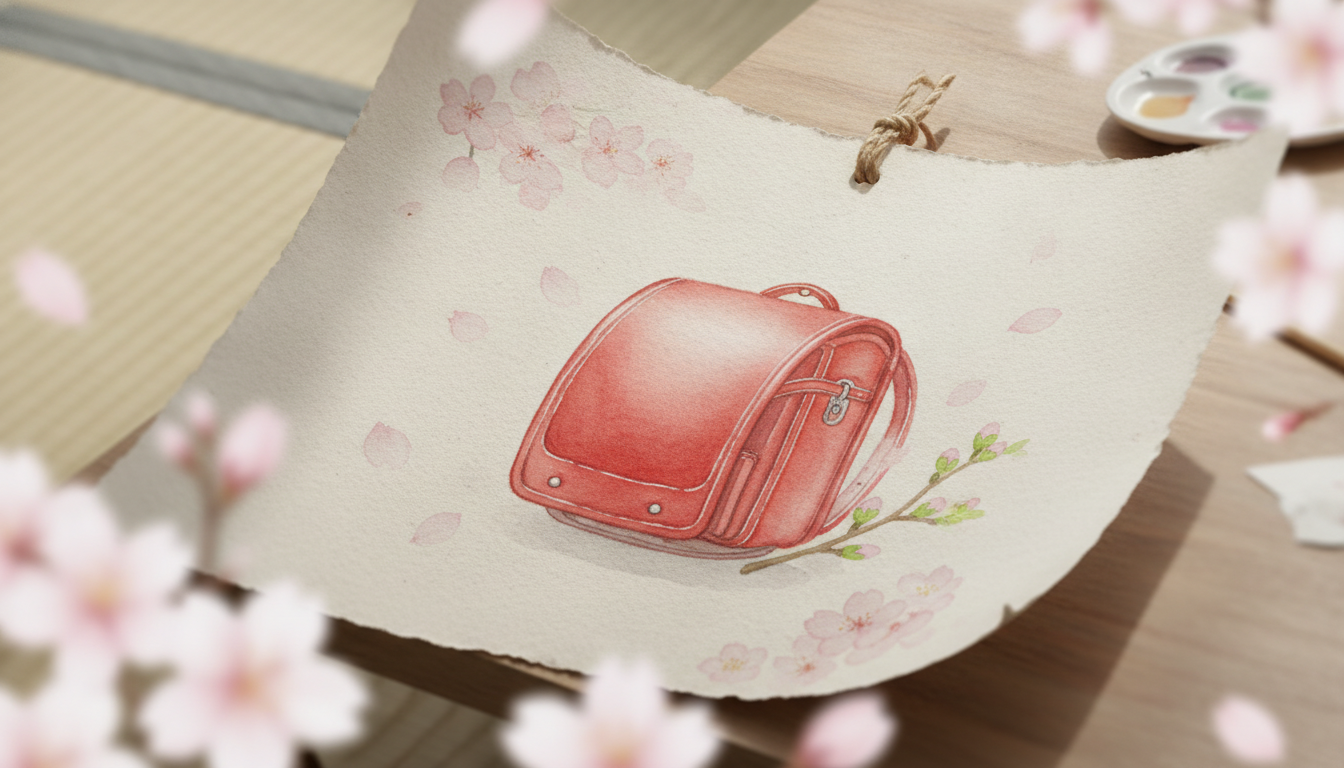 ランドセルの絵手紙は心を伝える春の定番