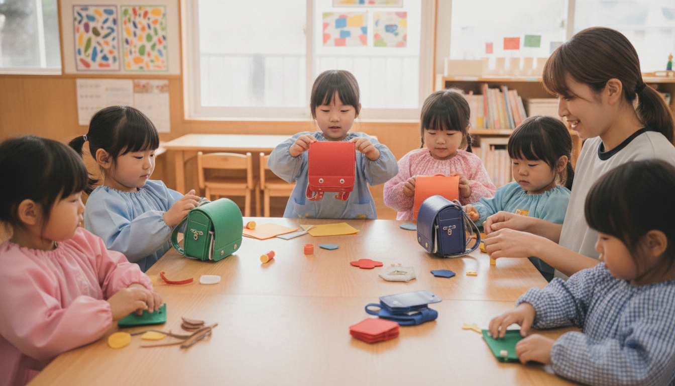年長さんのランドセル製作は小学校への期待を育む活動なんです