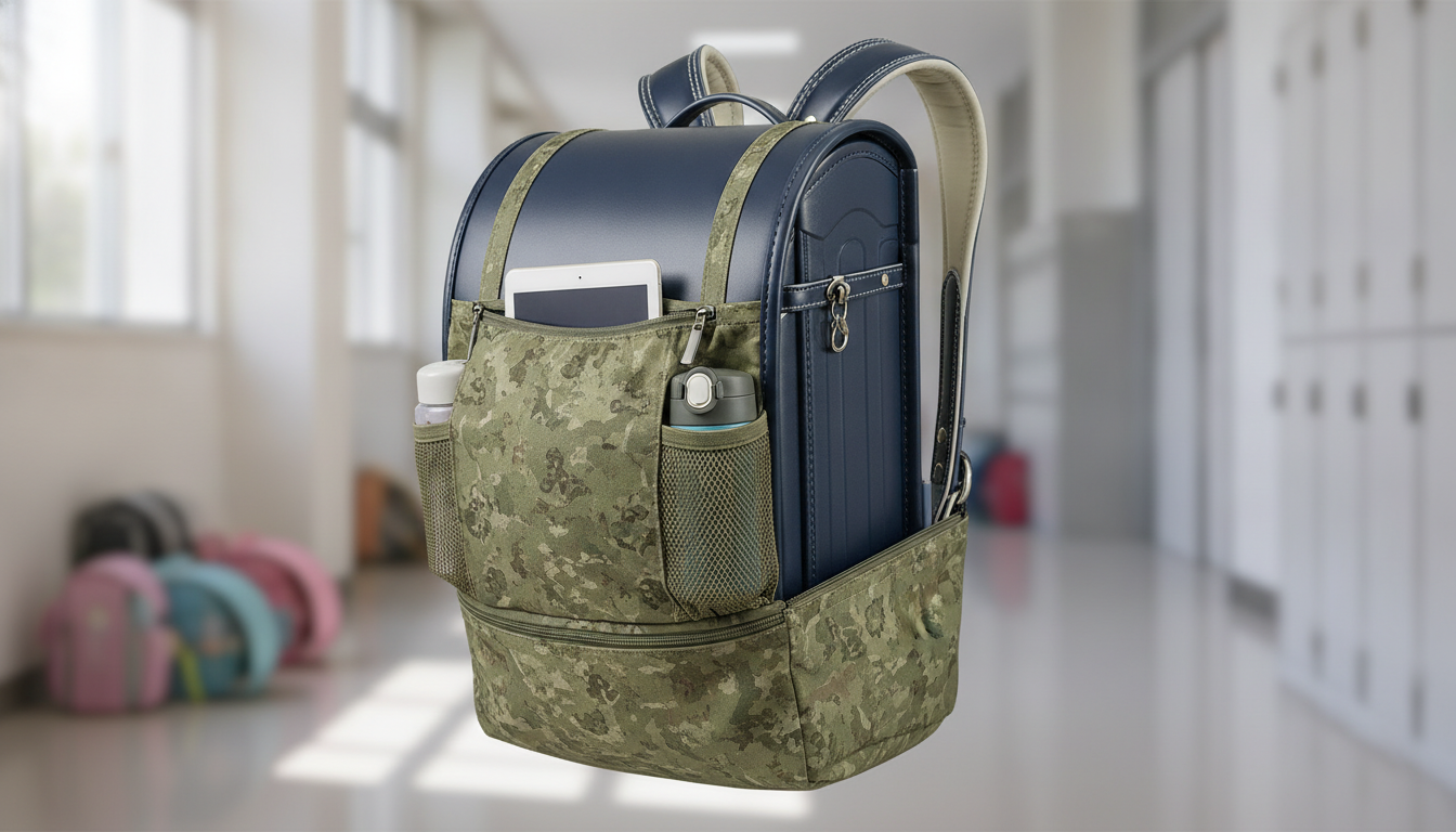 荷物が入るランドセルカバーは「手ぶら通学」を実現する新発想