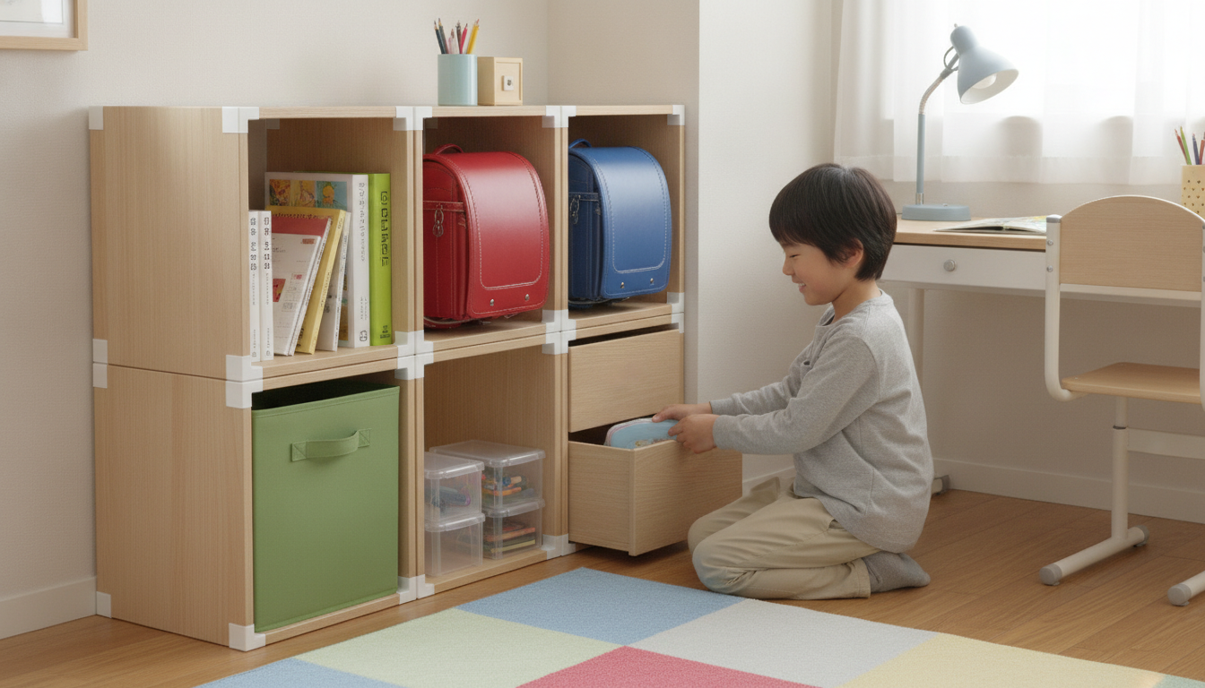 Nクリックのランドセル収納は低予算で自由にカスタマイズできる