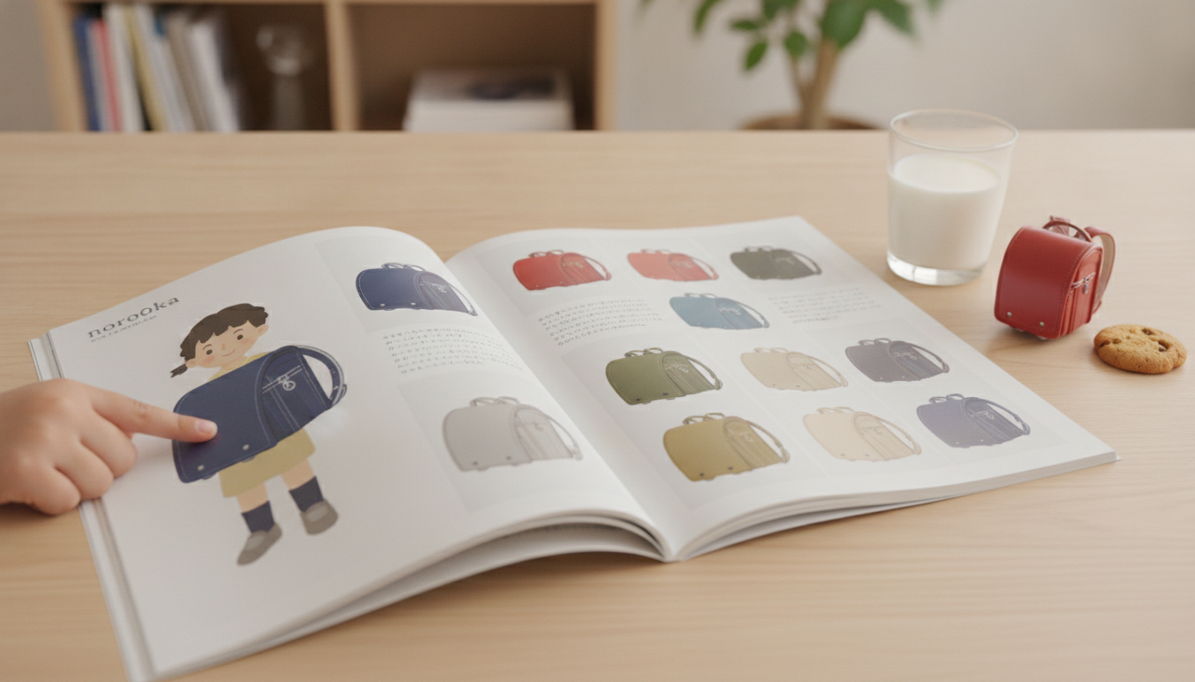 norokkaランドセルカタログは全モデル掲載の16ページ冊子
