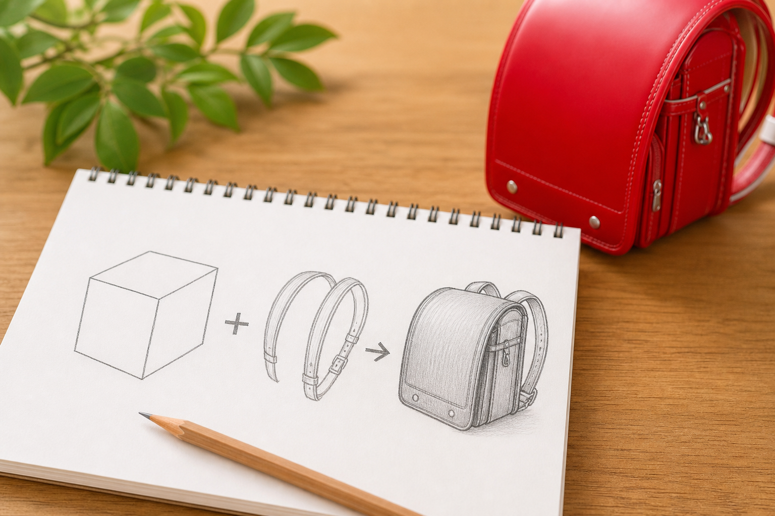 なぜ「箱+ひも」の考え方でランドセルが描きやすくなるの?