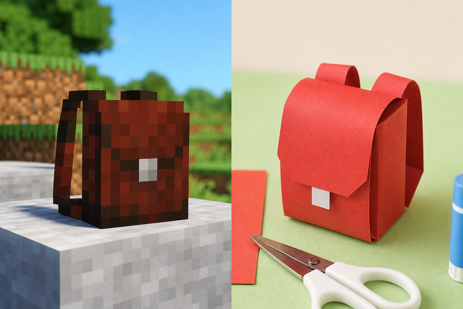 マイクラでランドセルを作る具体的な手順と工作ミニランドセルの作り方
