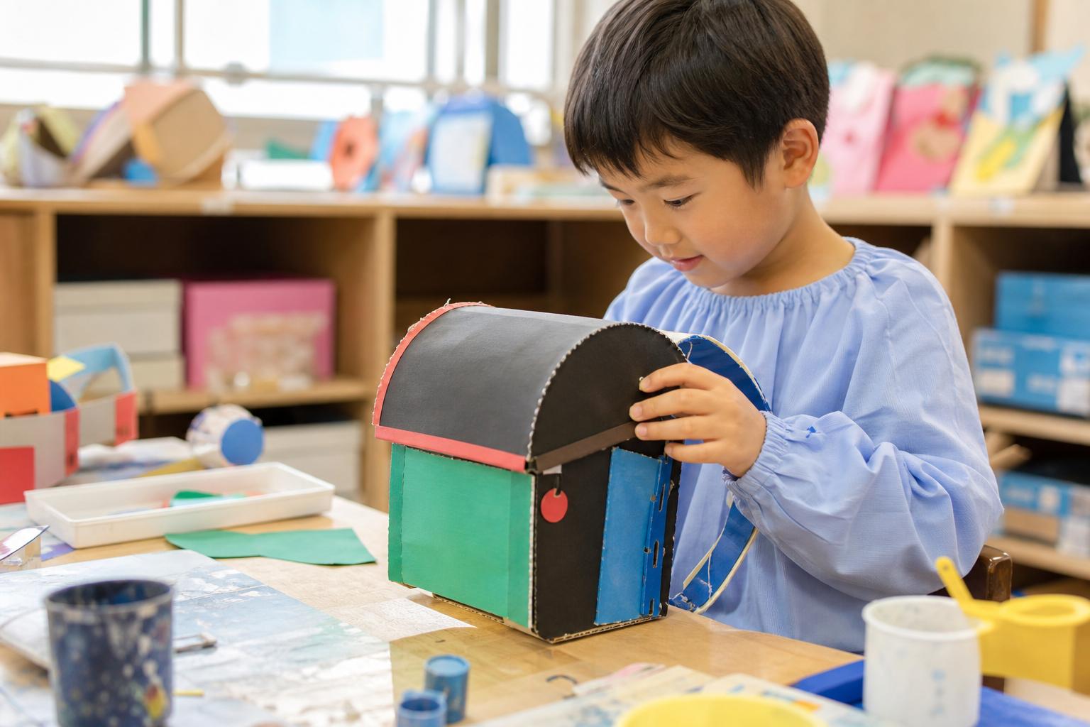 スーパーランドセルは、子どもの「作る喜び」を引き出す図工教材です
