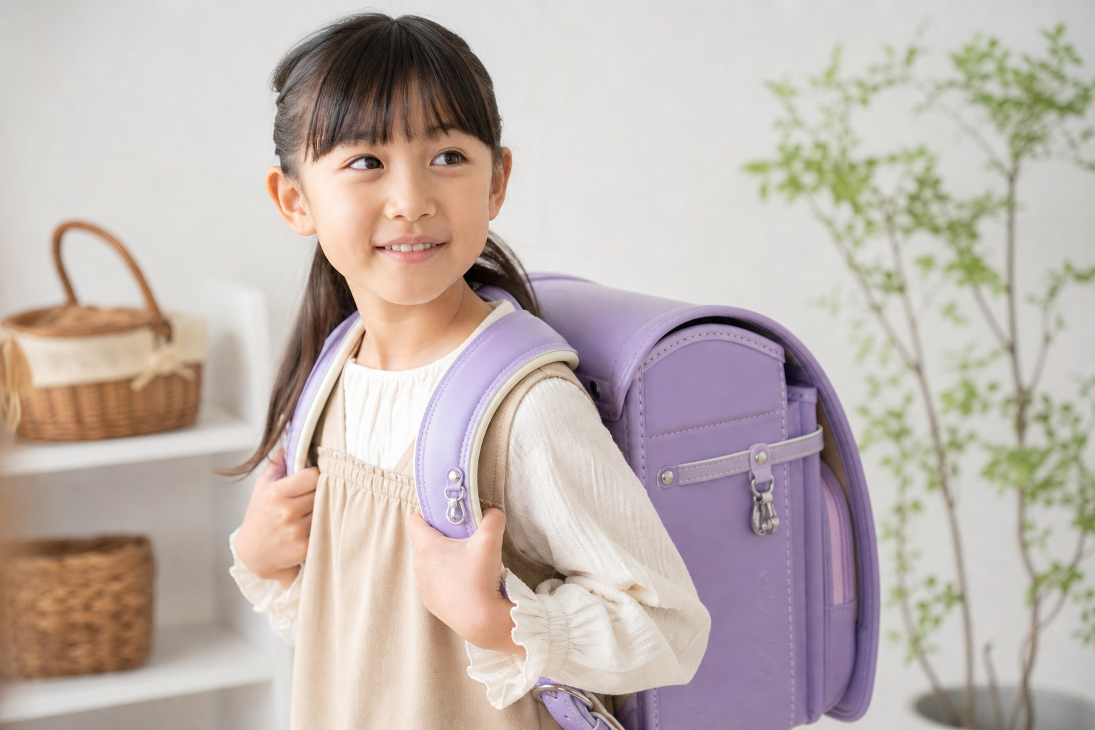 ふわりぃランドセルは"肩パッド内蔵済み"のランドセルです