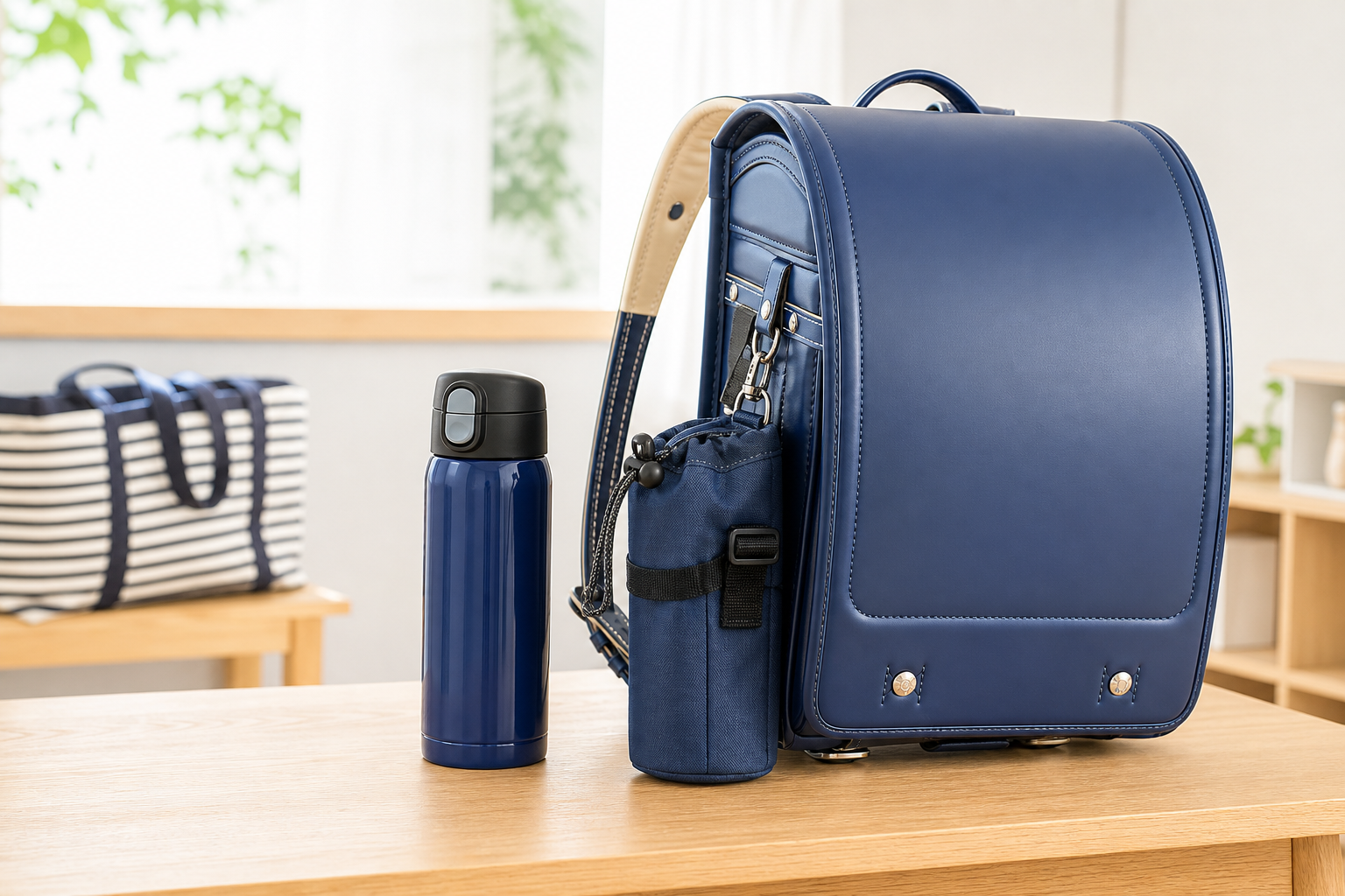 池田屋ランドセルの水筒問題、純正ポケットか市販ホルダーかで解決できます