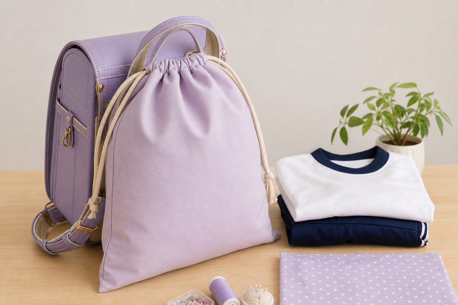 ランドセルの体操服入れをナップサック型にする理由