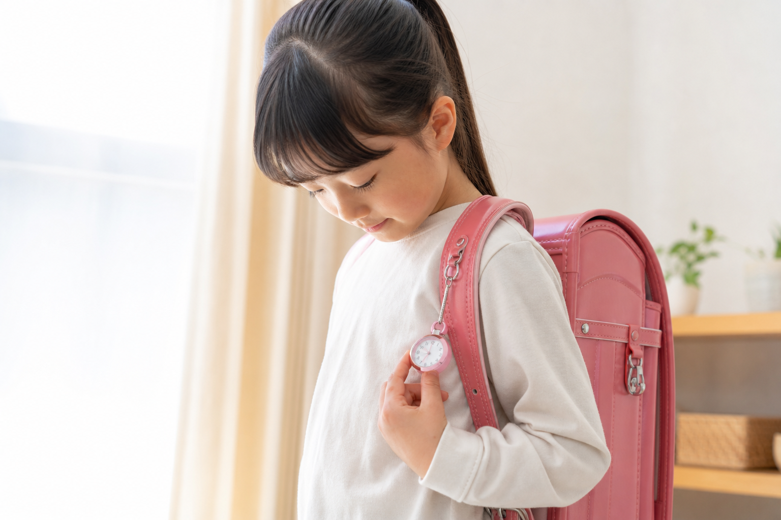 ランドセルに時計をつけるのはおすすめ、ただし学校の確認は必須