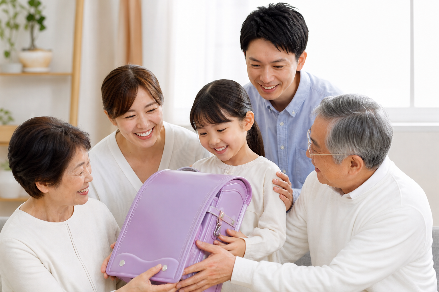 結論：決まりはなく、祖父母が買う家庭がやや多い