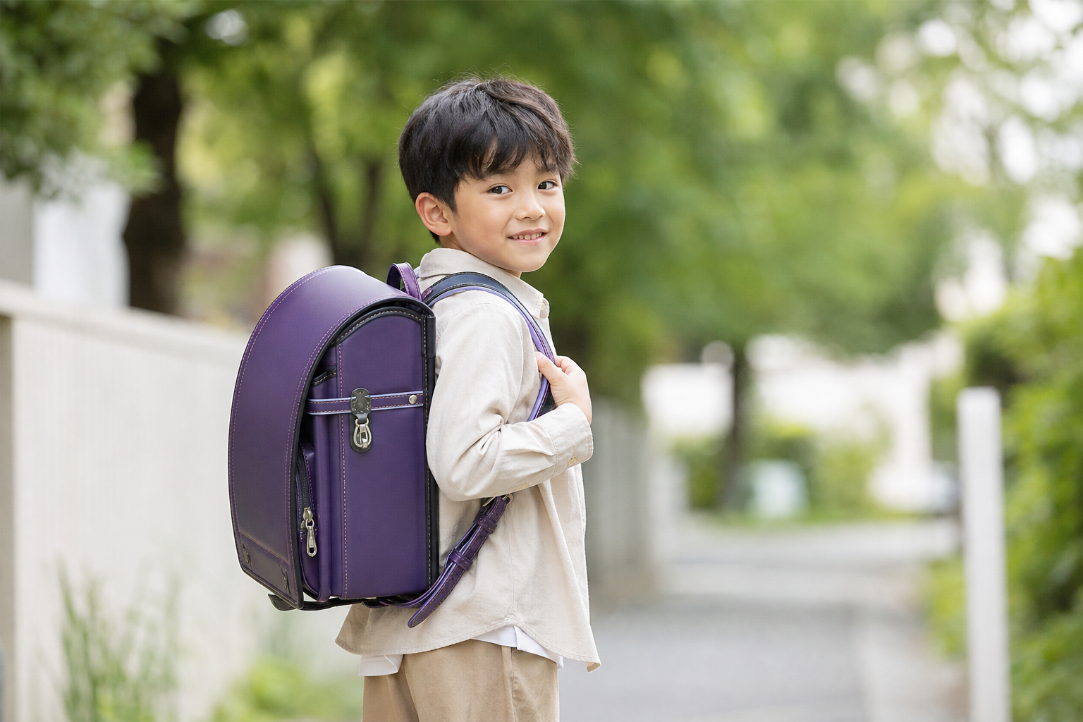 男の子の紫ランドセル、結論としては「全然アリ」です